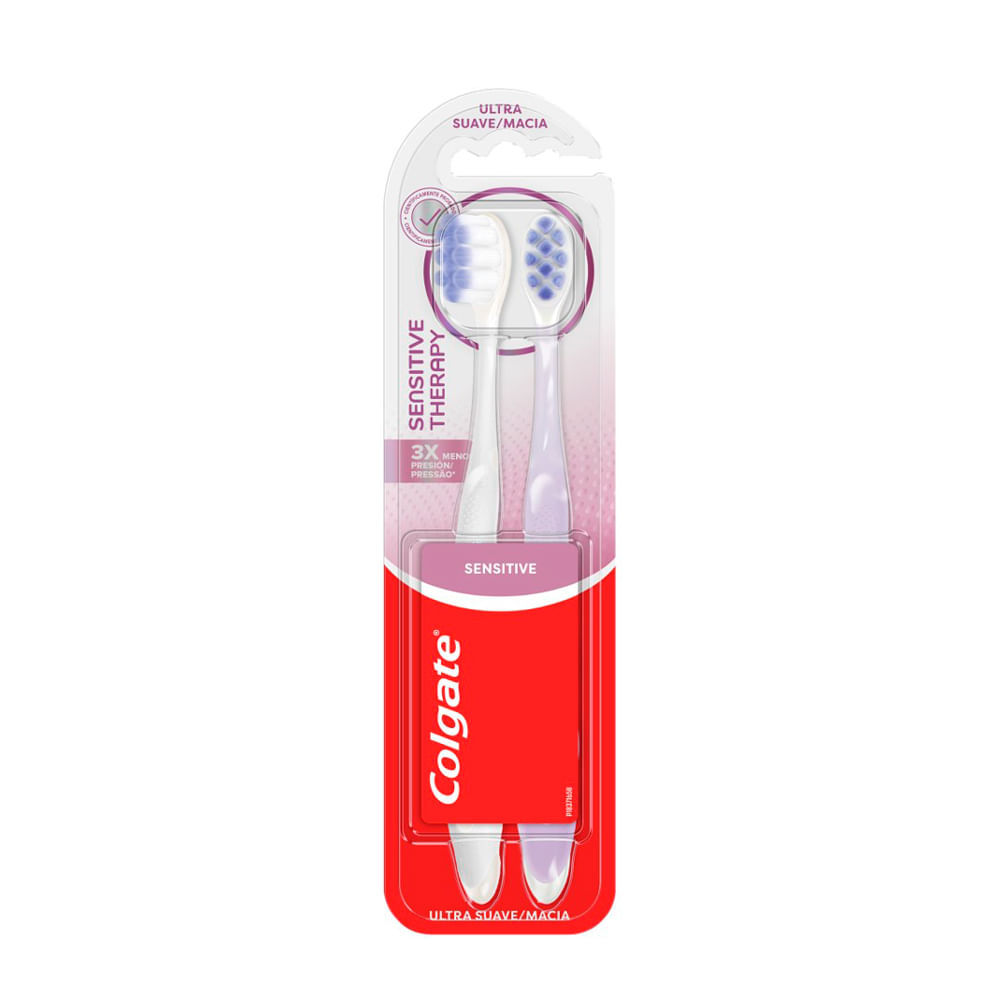 Escova Dental Colgate Sensitive Therapy Suave Macia com 2 Unidades em Oferta na Shopee