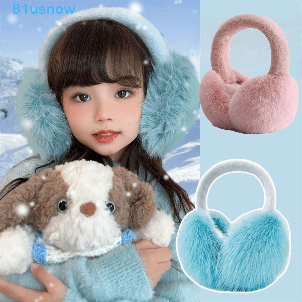 USNOW1 Protetores De Orelha De Pelúcia De Inverno , Capa De Ouvido Dobrável À Prova De Vento De Desenho Animado , Grosso