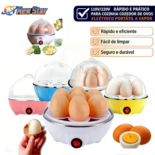 New Star Cozedor de Ovos Elétrico Portátil a Vapor 110V/220V Rápido e Prático para Cozinha em Oferta na Shopee