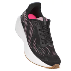 Tênis Feminino Actvitta Gaspea Pequin Preto Rosa Original Confortável Caminhada Academia Dia a Dia