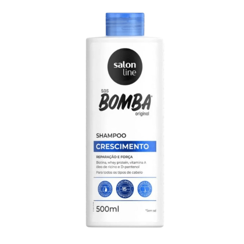 Shampoo Salon Line Sos Bomba Explosao Crescimento 500Ml