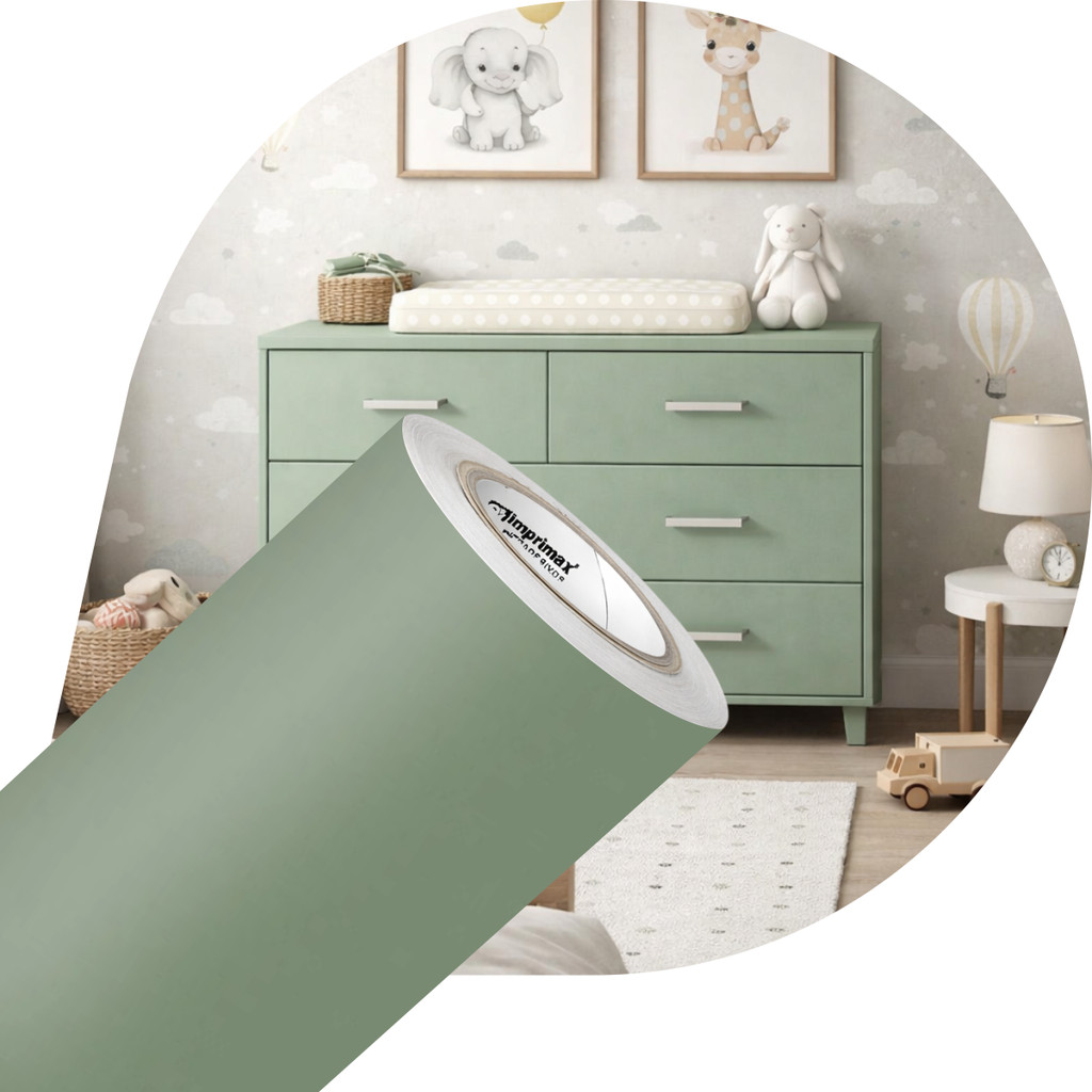 Adesivo Vinil Envelopamento Fórmica Verde Frosty 0,61x3m