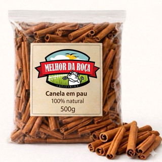 Canela em Pau 6cm Natural A Granel | Especiaria Aromática Selecionada em Oferta na Shopee