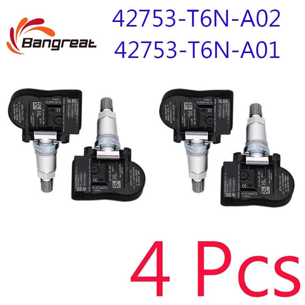 Novo 4 Pçs Apto Para HONDA 2018-2021 SENSOR De Pressão Dos Pneus Montagem 3.5 L V6 OEM 42753-T6N-A02auto Peças Decoração