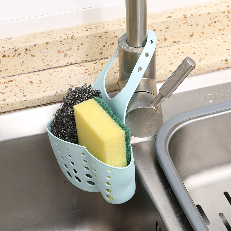 Pia de plástico cesta de drenagem armazenamento pendurado cesta cozinha Gadget utensílios de cozinha rack armazenamento