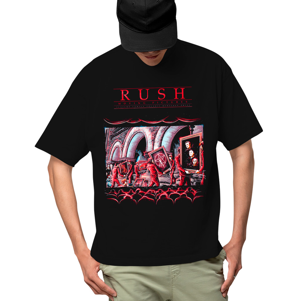 Camiseta Algodão Unissex Rush Moving Pictures Camisa Masculina T-Shirt Feminina