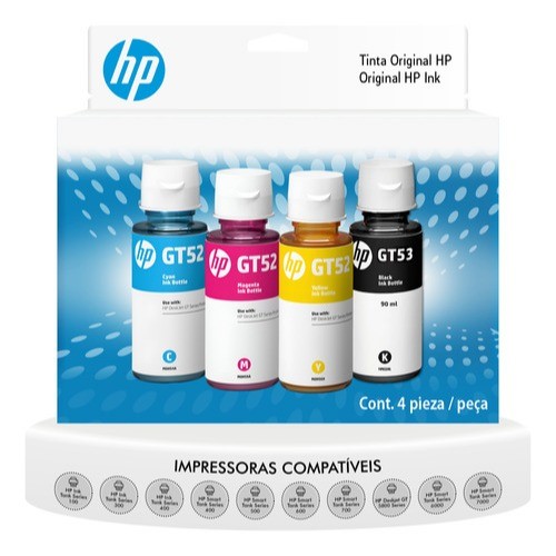 Kit 4 Refil De Original HP Gt53: Vale a Pena para Impressoras HP GT5822, 410 e Outras?