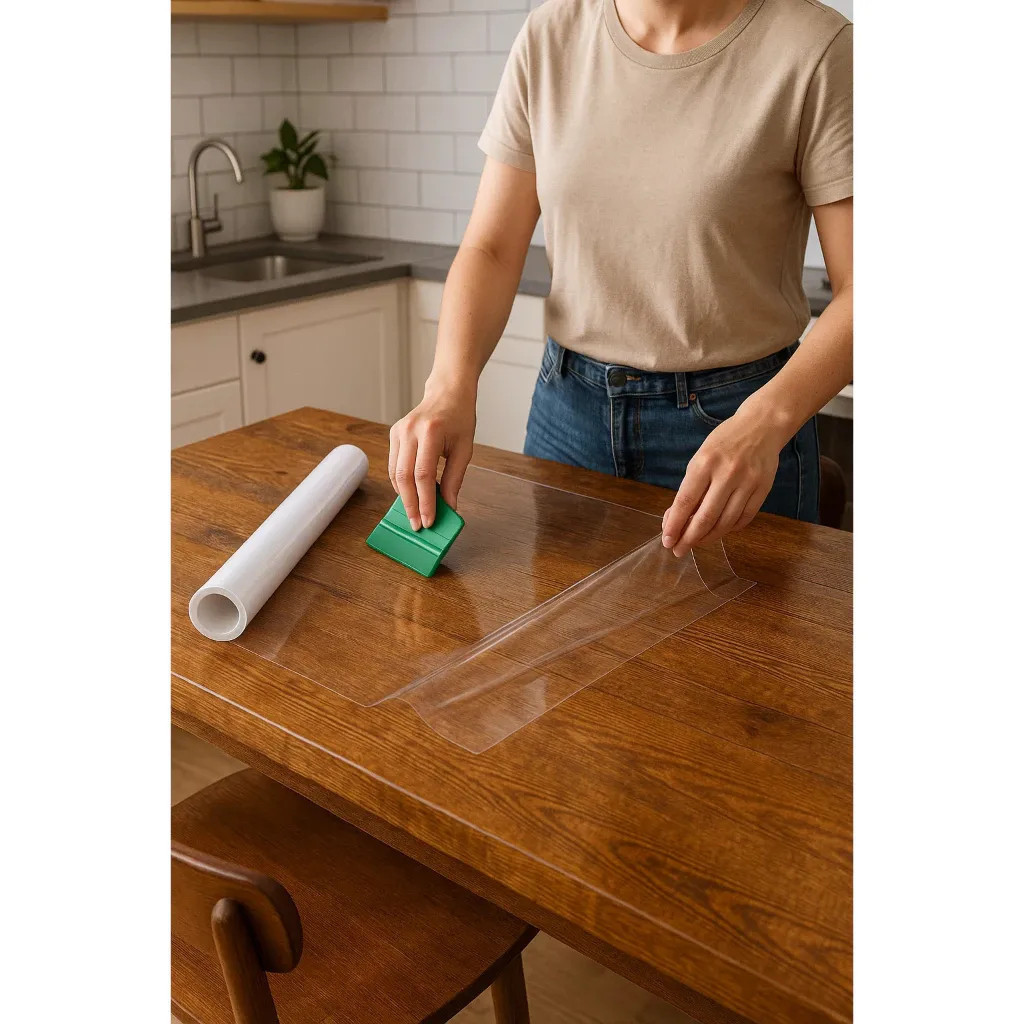 Rolo Protetor Autoadesivo Transparente Fosco Resistente Versátil Durável 45 cm x 5 m Achadinhos
