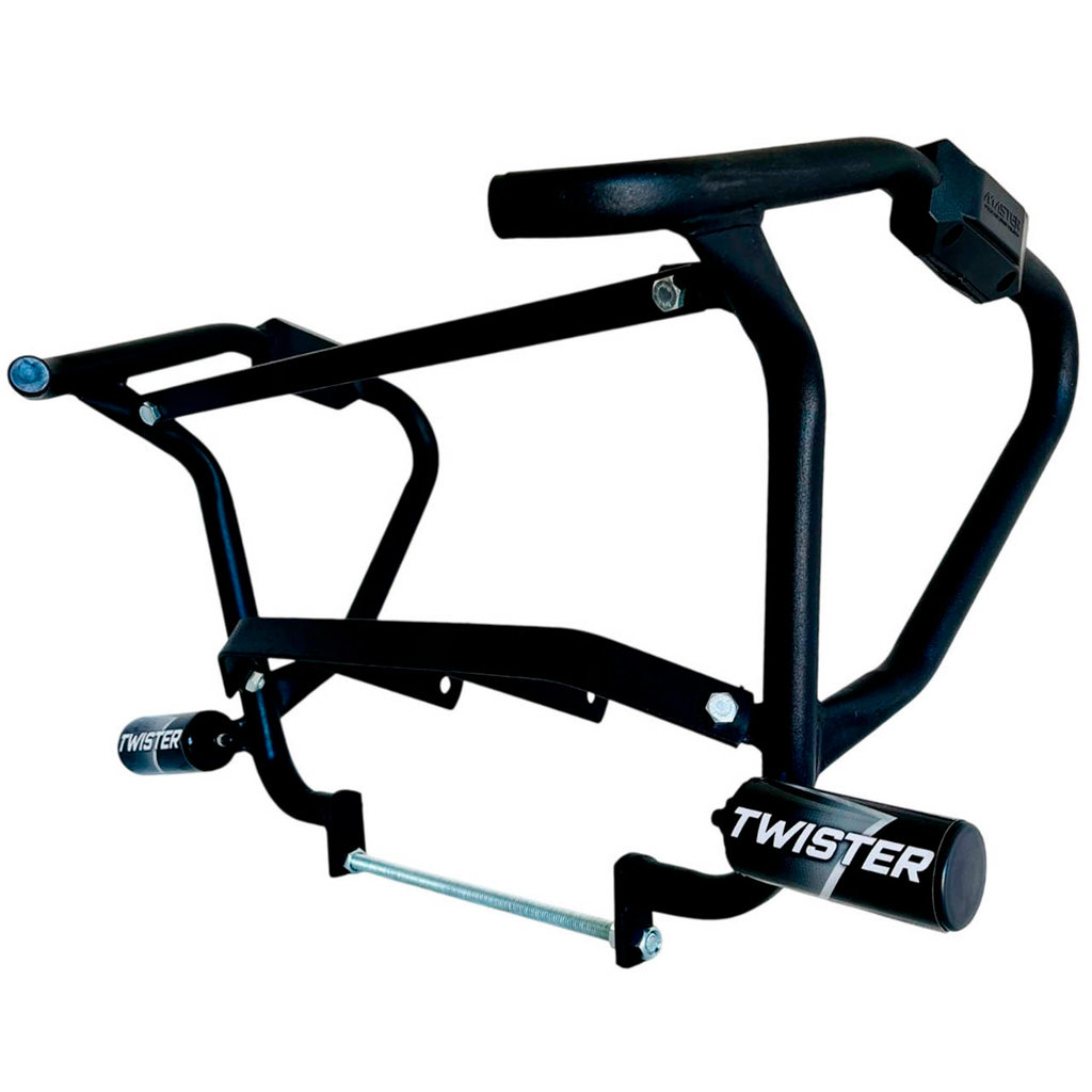 Cb 300F Modelo 2023 Protetor Carenagem Motor Tanque Preto Twister Mata Cachorro com Pedal Slider Moto Honda