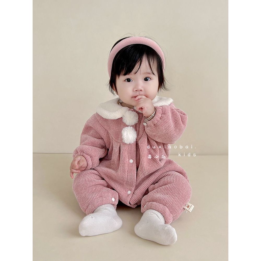Super Outing Roupas Femininas Jiha Roupas de Bebê Princesa Quente bacalhau Roupas Macacão Inverno Outono Inverno Roupas 