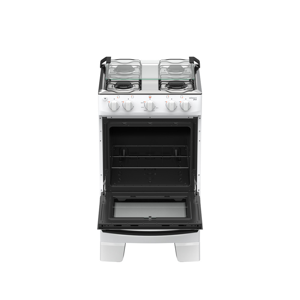 Fogão 4 bocas Atlas Mônaco Plus Automático Mesa Inox — imagem 2 de 2