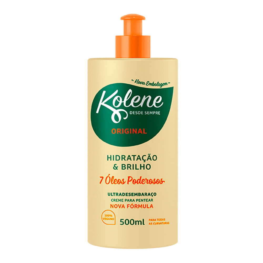 Creme de Pentear Kolene Original 7 Óleos Poderosos 500ml em Oferta na Shopee