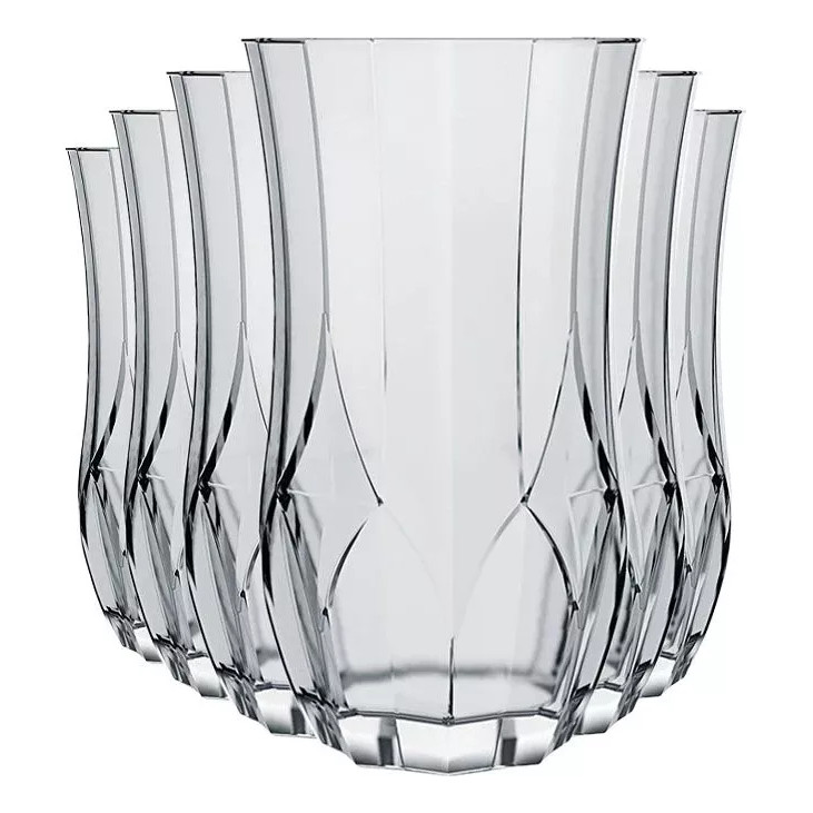 Conjunto Copo Opera Long Drink 360ml Luva Com 6 Unid. Cor Transparente