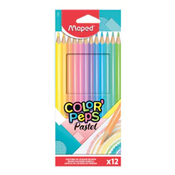 Lápis de cor Color'Peps Pastel 12 cores 832090ZV Maped