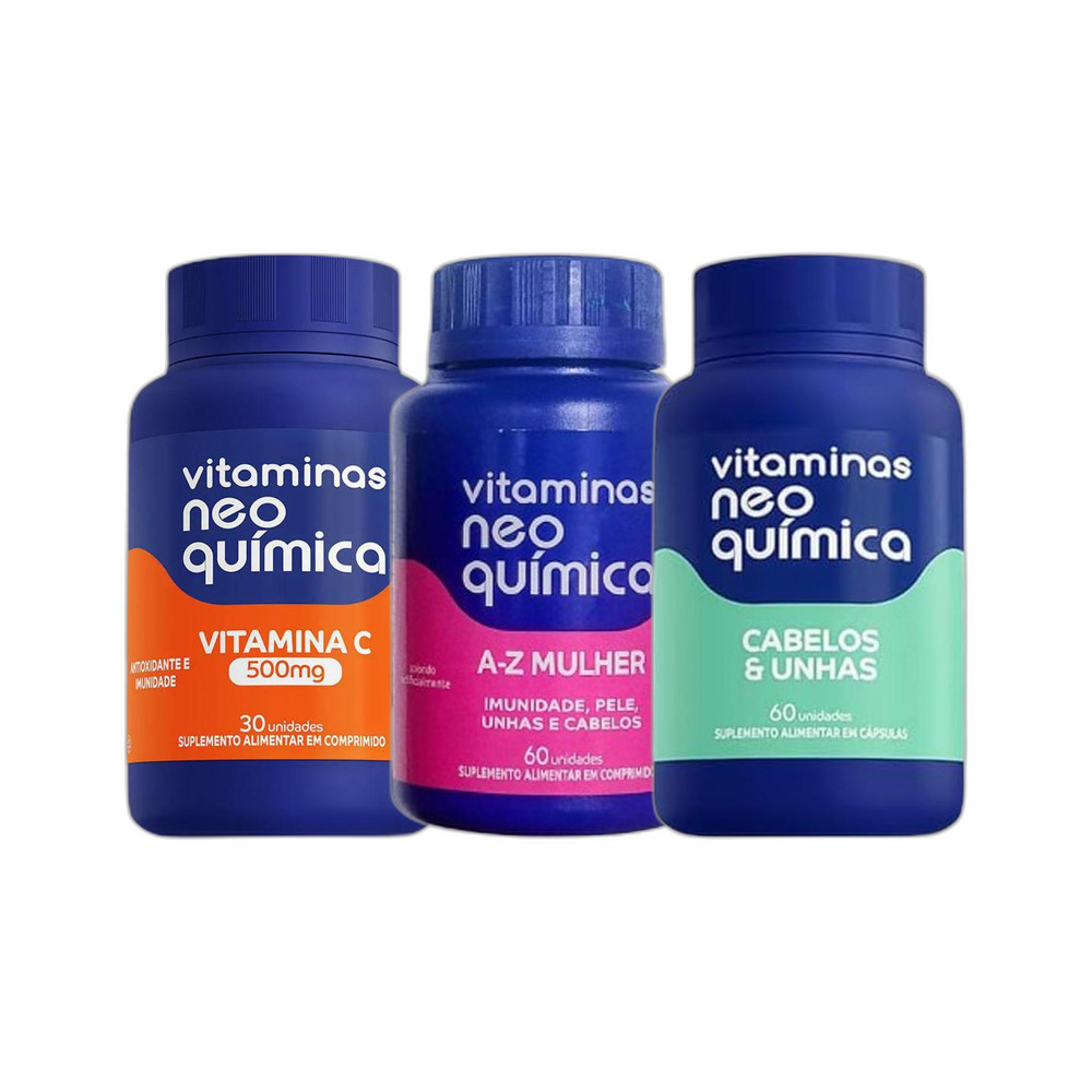 Kit Vitamina C + Mulher + Cabelos - NEO QUÍMICA