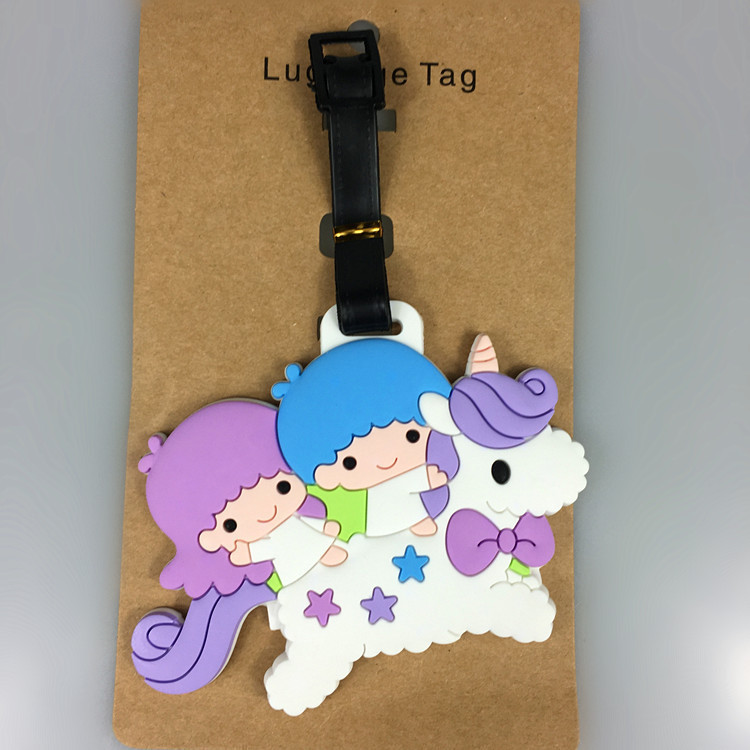 Linda melodia Gemini canela cachorro pudim cachorro canela etiqueta de bagagem KZON