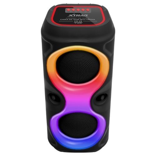 Caixa De Som Potente RGB Duplo Alto Falante