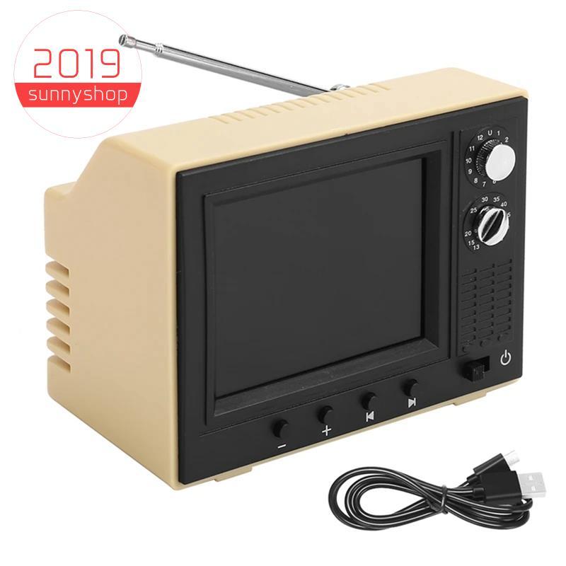 [Bestseller S] Vídeo Jogável Mini TV Modelo Móveis Decoração Brinquedos Carregamento USB Realista Cozinhar Brinquedo De 