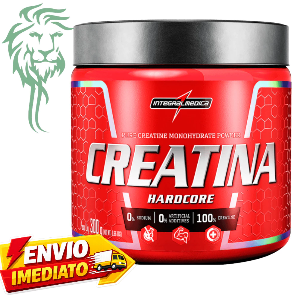 Creatina Monohidratada Hardcore 300g Original 100% Pura - Integralmedica