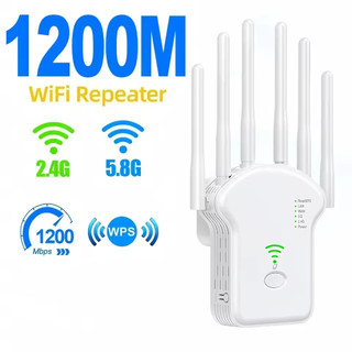 Repetidor Wifi 2800m 6 Antenas Roteador Amplificador De Sinal Modem 1200MBPS