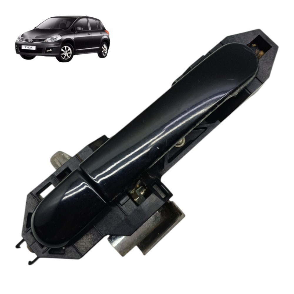 Maçaneta Externa Traseira Esquerda Nissan Tiida 2012 2011 10 - Preto - Traseira