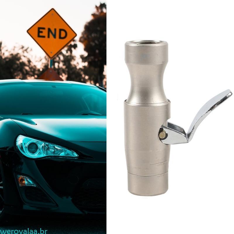 Weroyala Mandril Inflador Pneus Travamento Automático, Ar Dentes Duplos, Instalação Eficiente Para Car