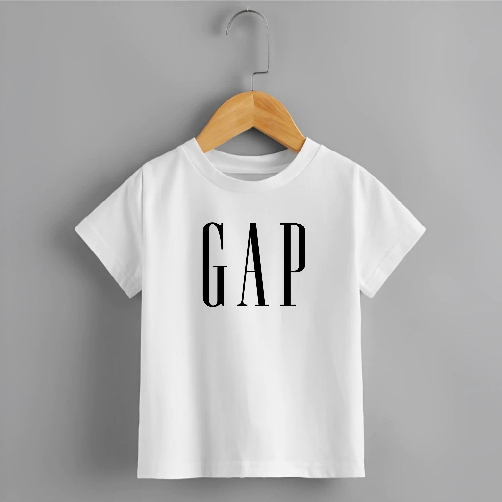 Camiseta Infantil Juvenil Unissex Estilosa GAP Camisa 100% Menino/Menina