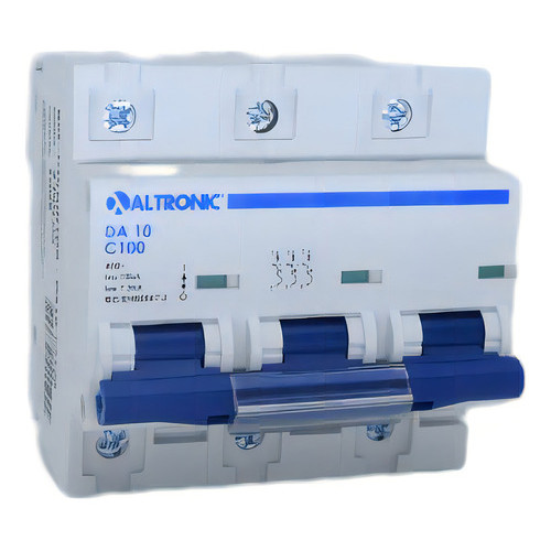 Disjuntor Tripolar Altronic 100a Curva C 10ka Proteção Elétrica