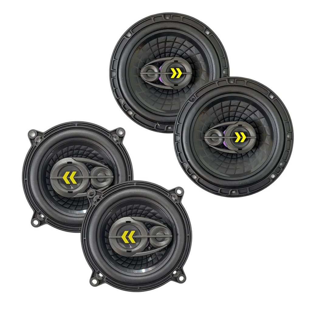 Kit alto falantes triaxial Bravox revo 6 e 5 Polegadas 280wrms em Oferta na Shopee