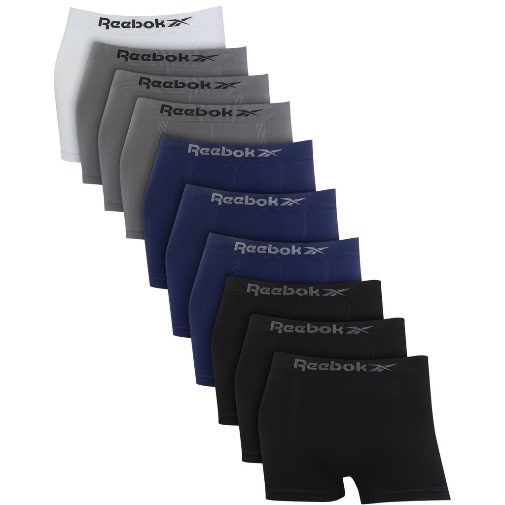 Kit 10 Cuecas Boxer Reebok Masculina Microfibra Sem Costura Sortidas Confortável Original em Oferta na Shopee