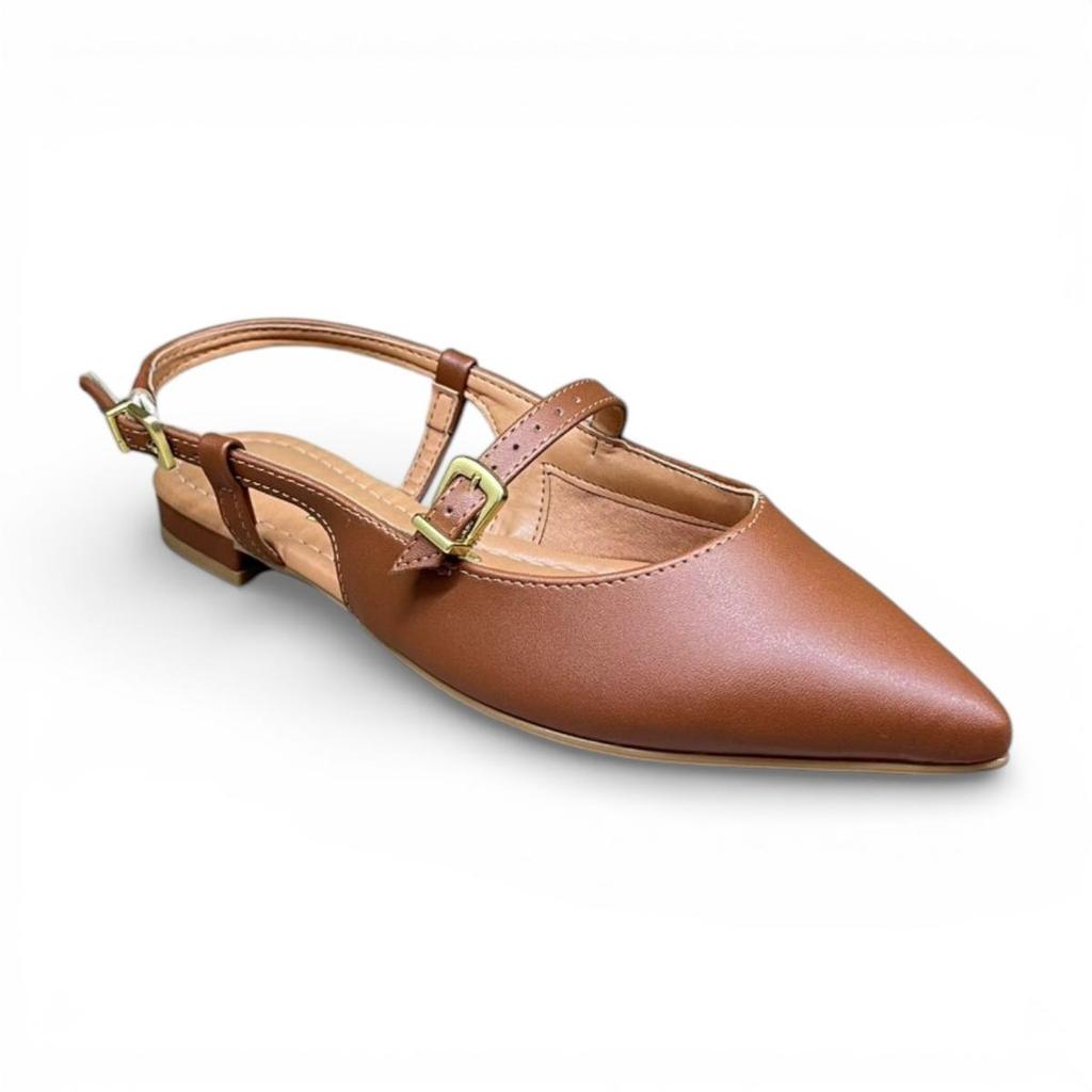 Sapatilha Vizzano 1206.1009 Slingback Bico Fino Salto Baixo