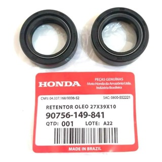 Retentor de Bengala Garfo Original Honda Cg Titan Fan 125 ano 1983 até 2013 Biz 125 em Oferta na Shopee