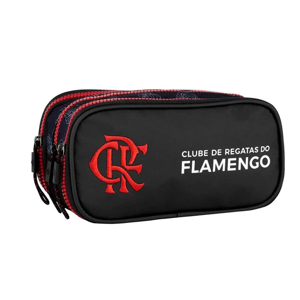 Estojo 3 Divisórias Flamengo Clube de Regatas Preto Xeryus
 em Oferta na Shopee