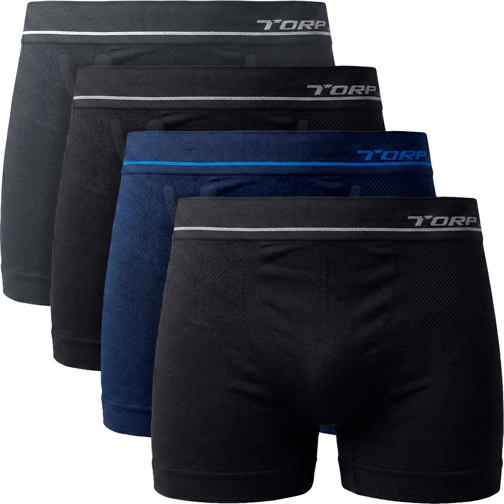 Kit 4 Cuecas Boxer Sem Costura Masculina Daily Confortável Torp em Oferta na Shopee