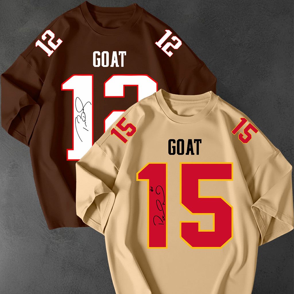 Kit 2 Camisetão Oversized Streetwear Estampa Goat 12 e 15 Americano Esporte Estilosa Gyn Academia
