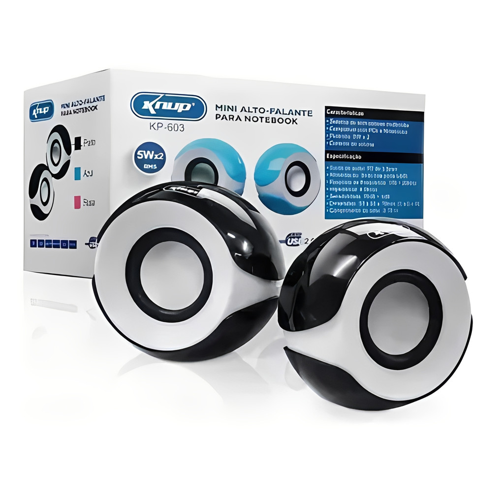 Caixinha De Som Mini Alto-falante Portátil Som Potente Conexão USB e P2 Compatível com Windows e iOS em Oferta na Shopee