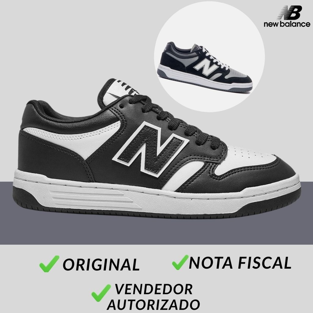 Tênis New Balance Masculino NB 480 Low Unissex Original em Oferta na Shopee