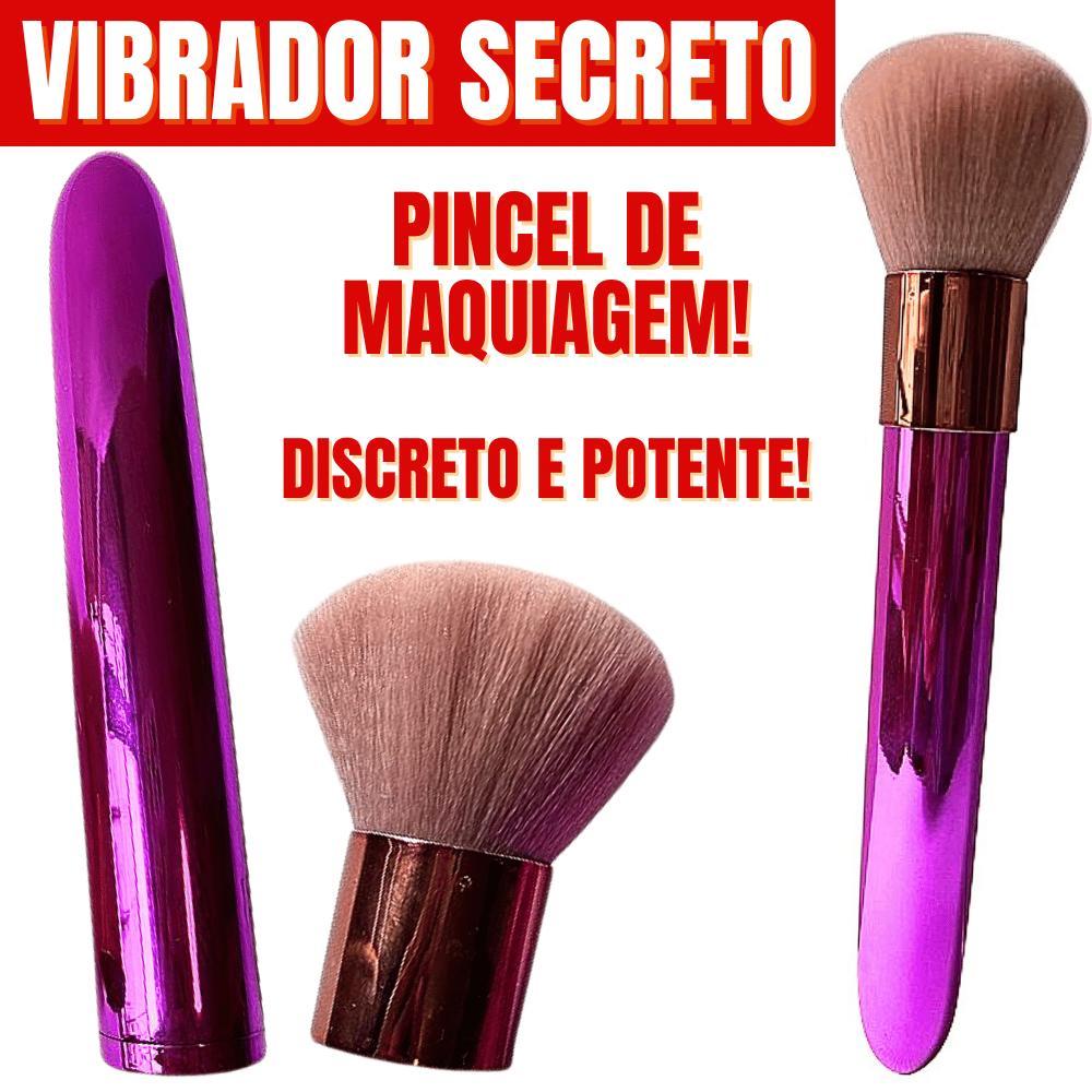 Pincel de Maquiagem Vibrador Feminino Discreto Ponto G Estimulador de Clitóris Pincel Recarregável