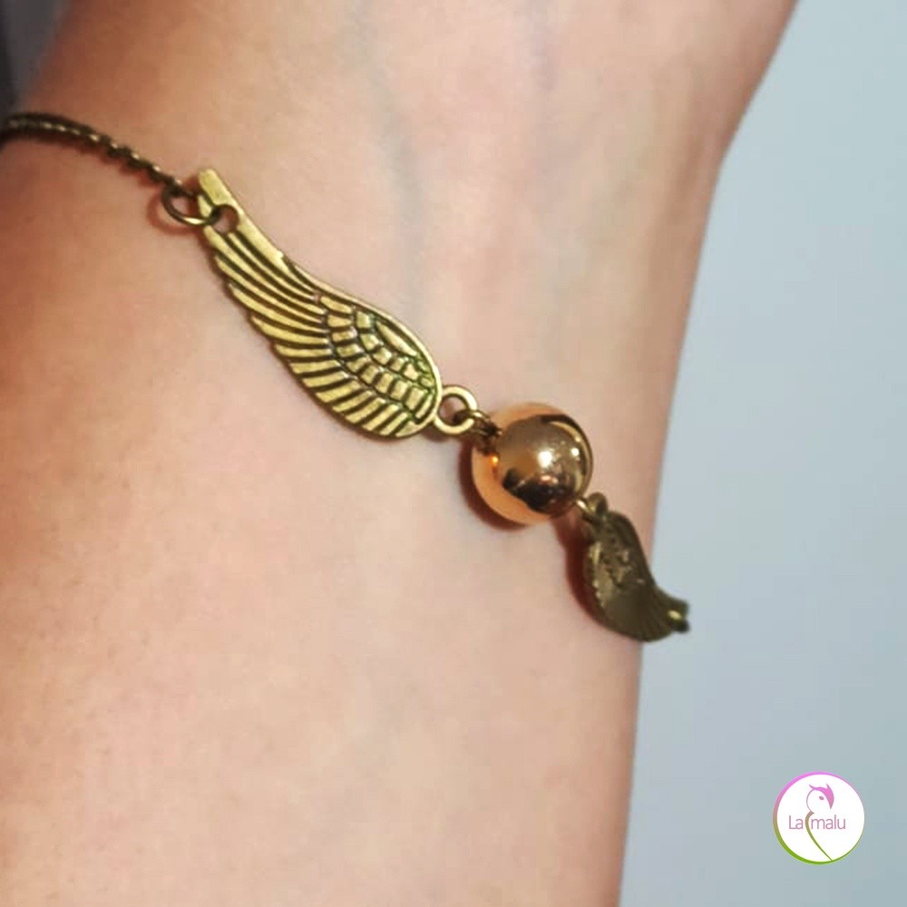 Pulseira Pomo de Ouro Harry Potter Bijuteria - Bronze