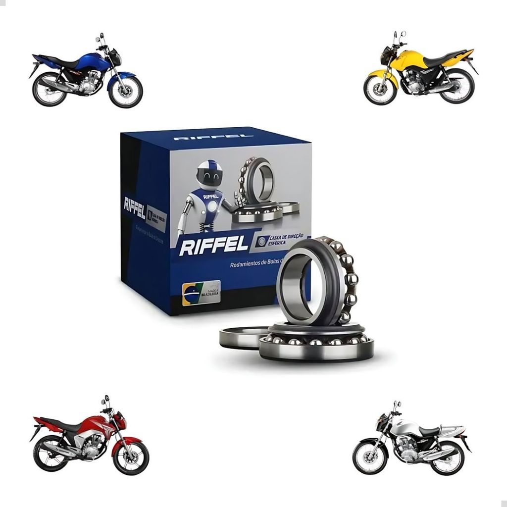 CAIXA DE DIREÇAO ESFÉRICA TITAN FAN START 125/150/160 RIFFEL em Oferta na Shopee