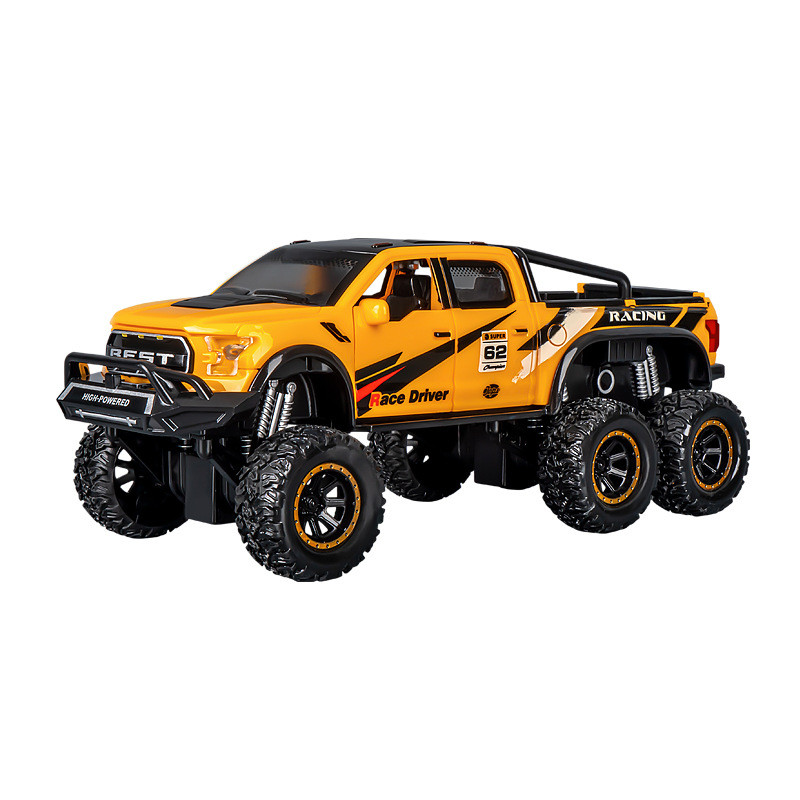 Caminhão Captador Inercial Simulado De Brinquedo Para Meninos Com Iluminação E Efeitos Sonoros Veículo Off-road De Quatr