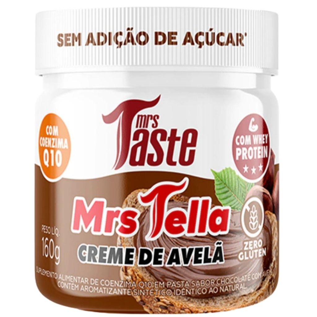Creme com Whey Protein e CoQ10 sabor Creme de Avelã - Mrs Taste