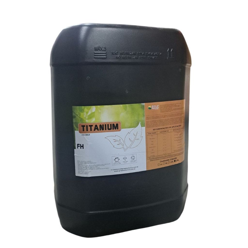 Fertilizante Solo Rico Titanium Sollus Fh 25l Melhora Absorção e Desenvolvimento Radicular — R$ 885,28 em Shopee