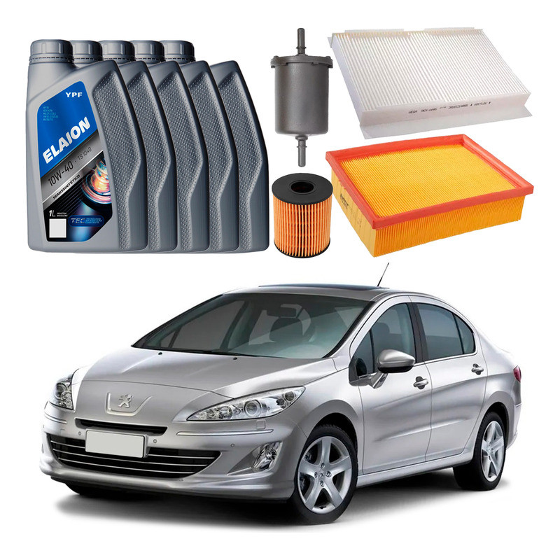 Kit Revisao Oleo Filtros Peugeot 408 2.0 Flex 2011 A 2016