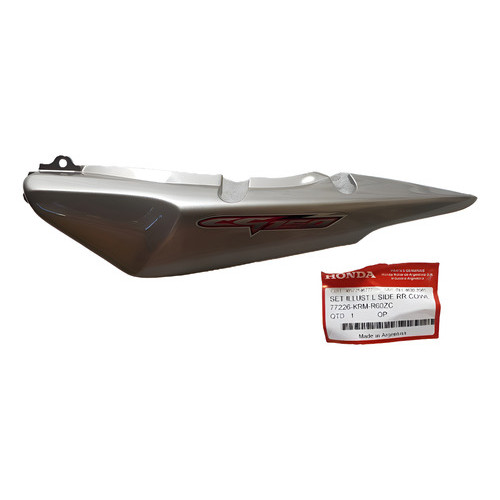 Rabeta Traseira Esquerda Cg Titan 150 2008 Prata Original  Prata Lumiar