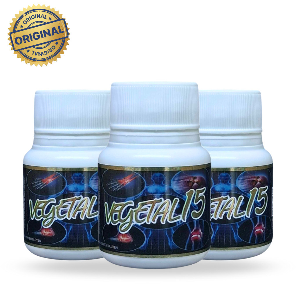 Kit 3 Frascos Vegetal 15 - Suplemento Alimentar Original 500mg