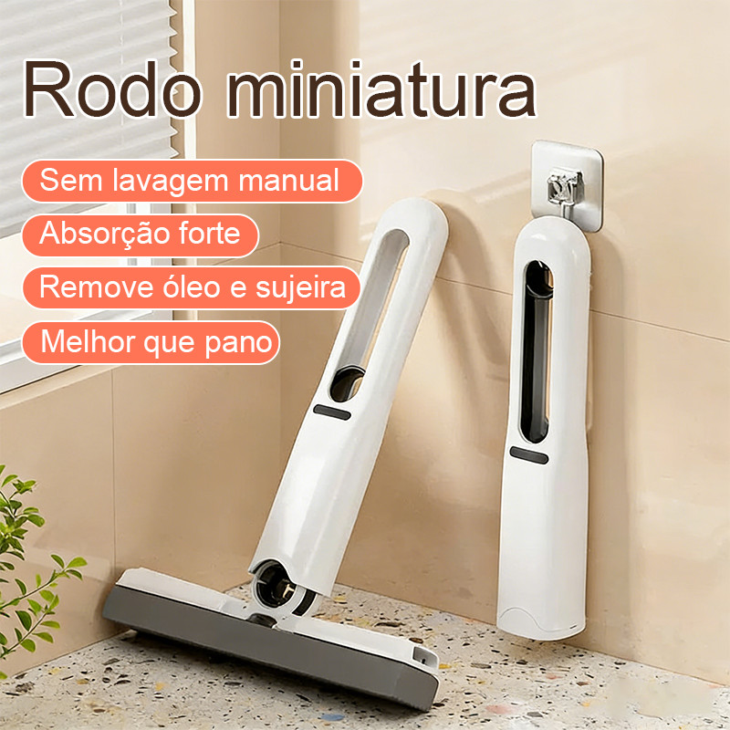 Mini Rodo Esfregão Absorvente Portátil Limpeza Multifuncional Mesa Janela em Oferta na Shopee