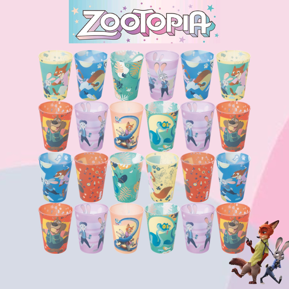 Kit Copos Zootopia 320ml Lembrancinha Festa Infantil Divertidos Reutilizáveis Para Festas Dia a Dia em Oferta na Shopee
