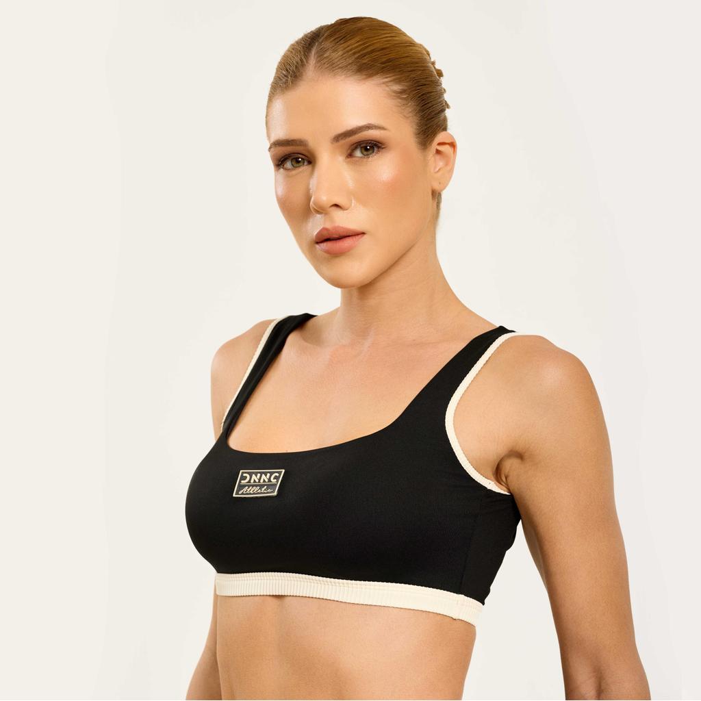 Top Impression Preto Poliamida Com Bojo em Oferta na Shopee