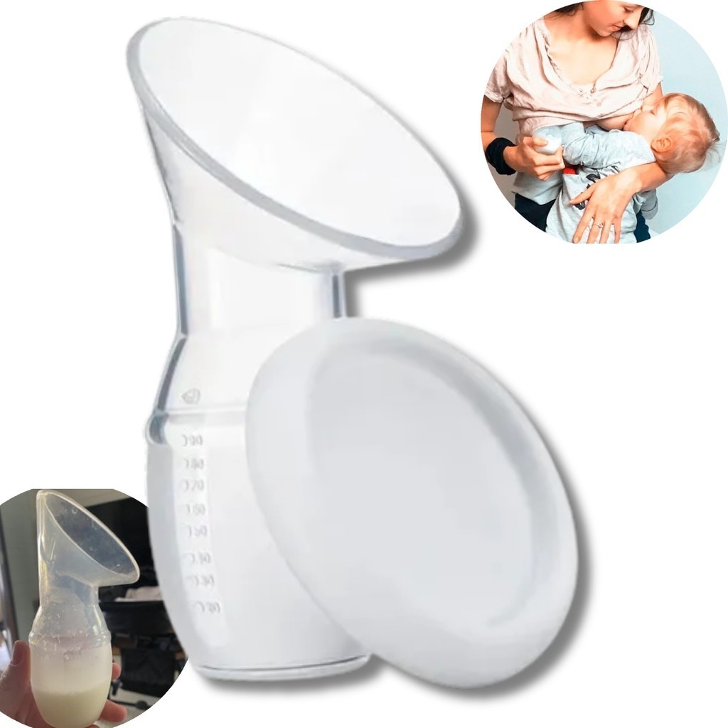 Coletor de Leite Materno em Silicone Macio com Tampa Protetora